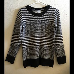 Warm striped women's sweater